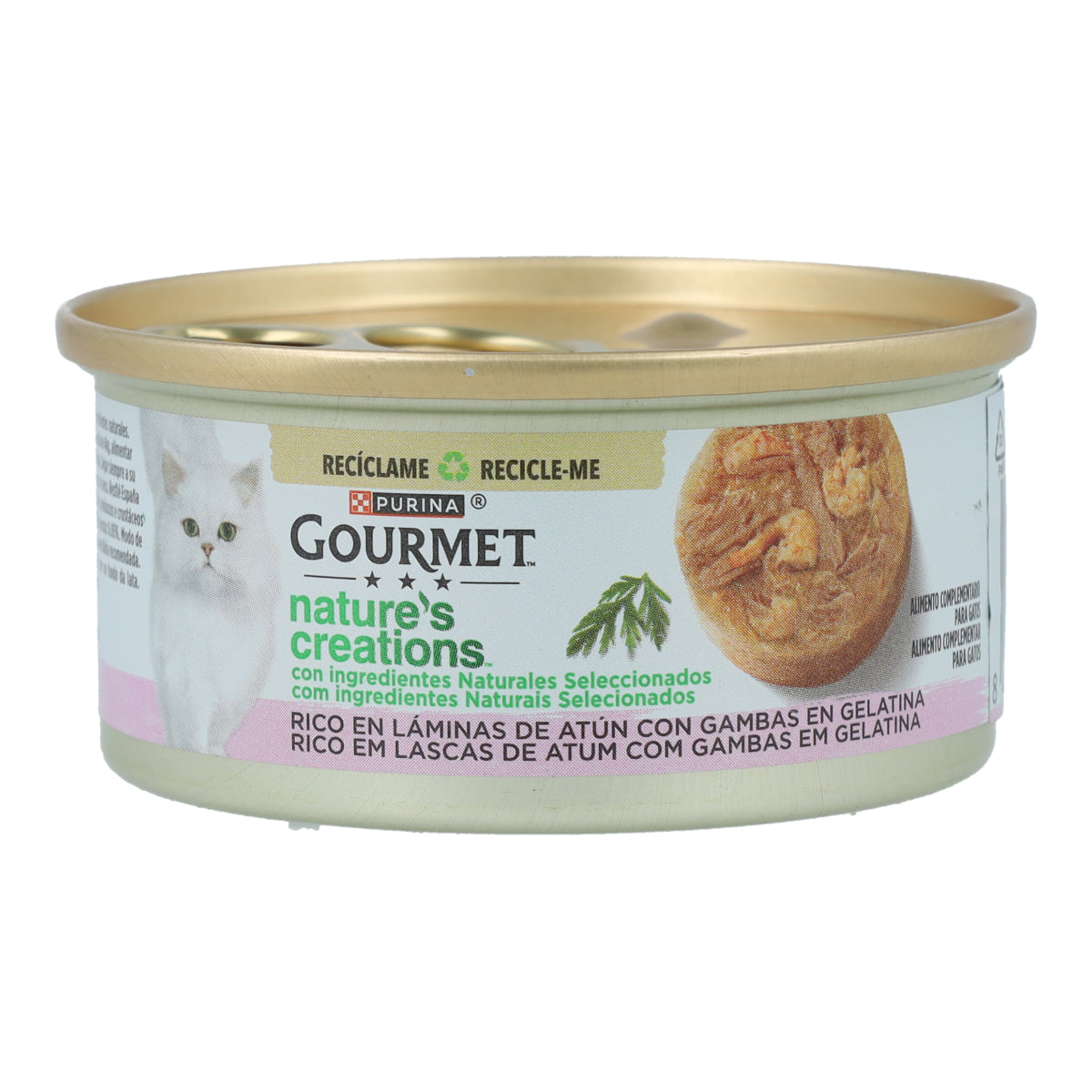 GOURMET Nature's Creations Reich an Thunfischscheiben mit Garnelen in Gelatine 70 g