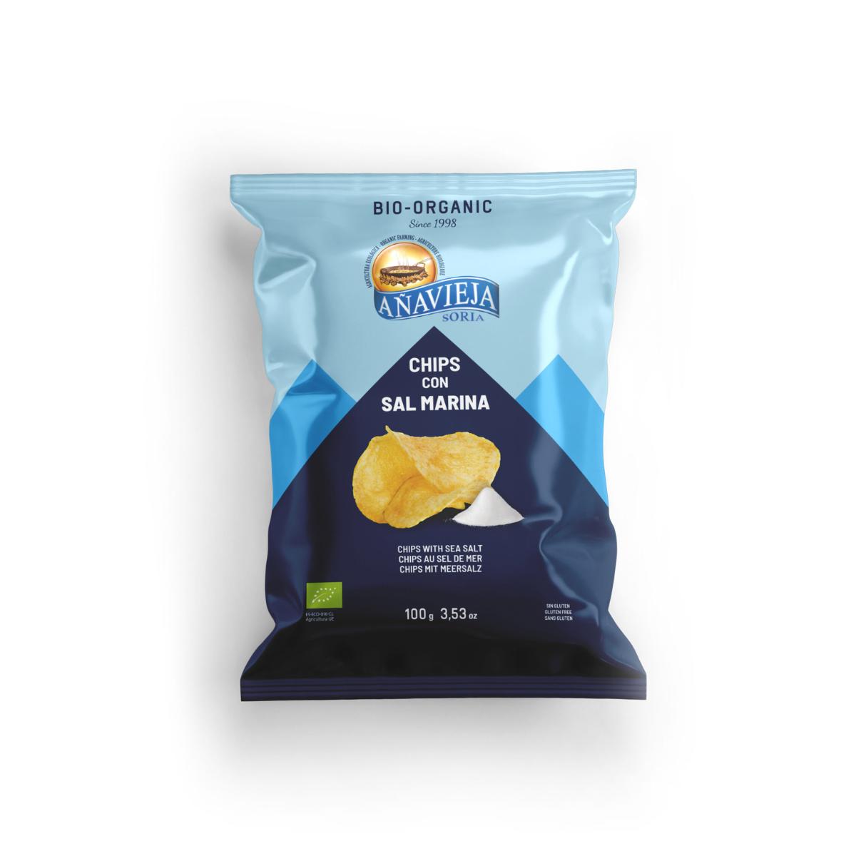 Patatas fritas en aceite de girasol Añavieja 100g
