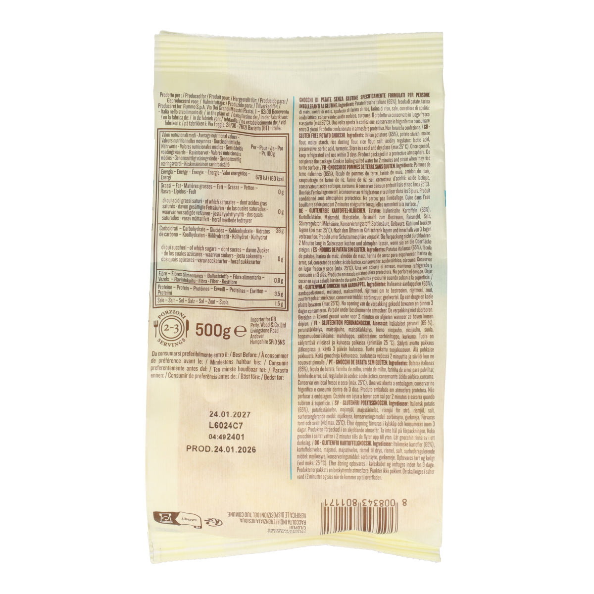 Glutenfreie Gnocchi Rummo 500 g