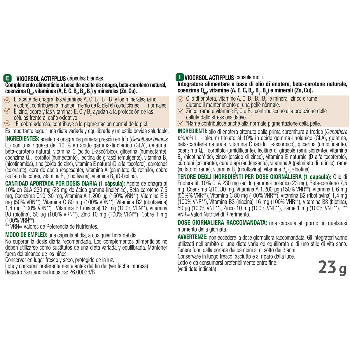 Vigor Sol Aptif PLus Santiveri 30 Perlen