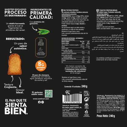 Protein-Toastbrot 25 % Protein Santiveri 240 g