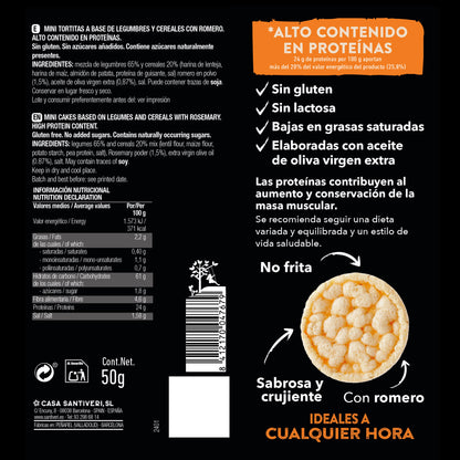 Mini-Protein-Rosmarin-Pfannkuchen SANTIVERI 50 g