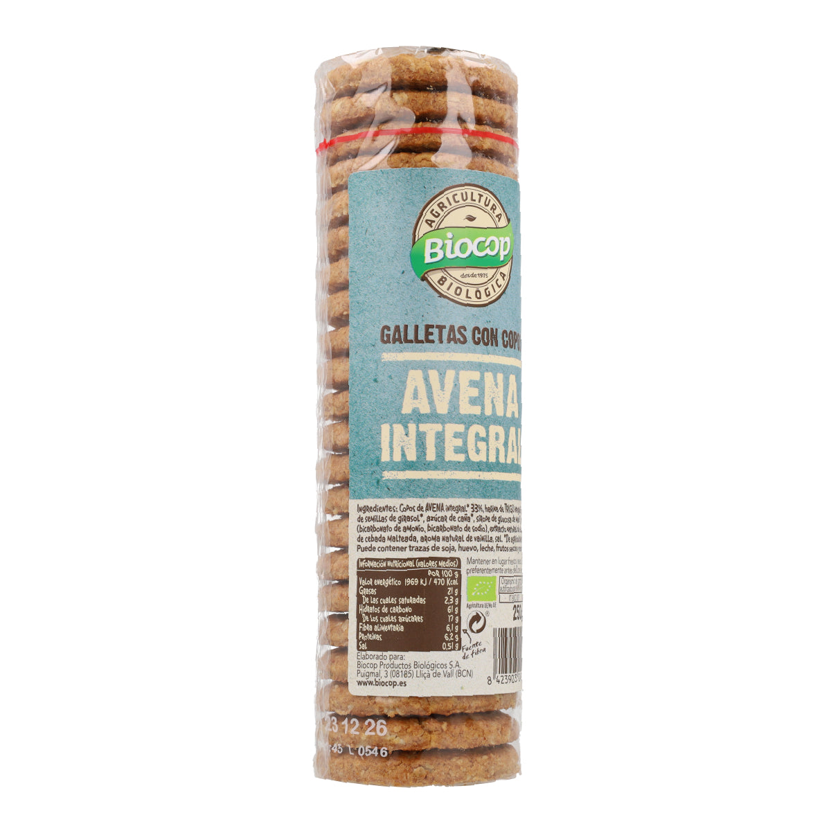 Vollkorn-Haferflocken-Kekse Biocop, 250 g