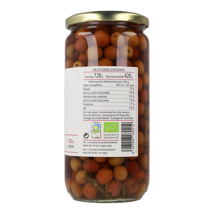 Ökologische Arbequina-Oliven Cal Valls 720 g