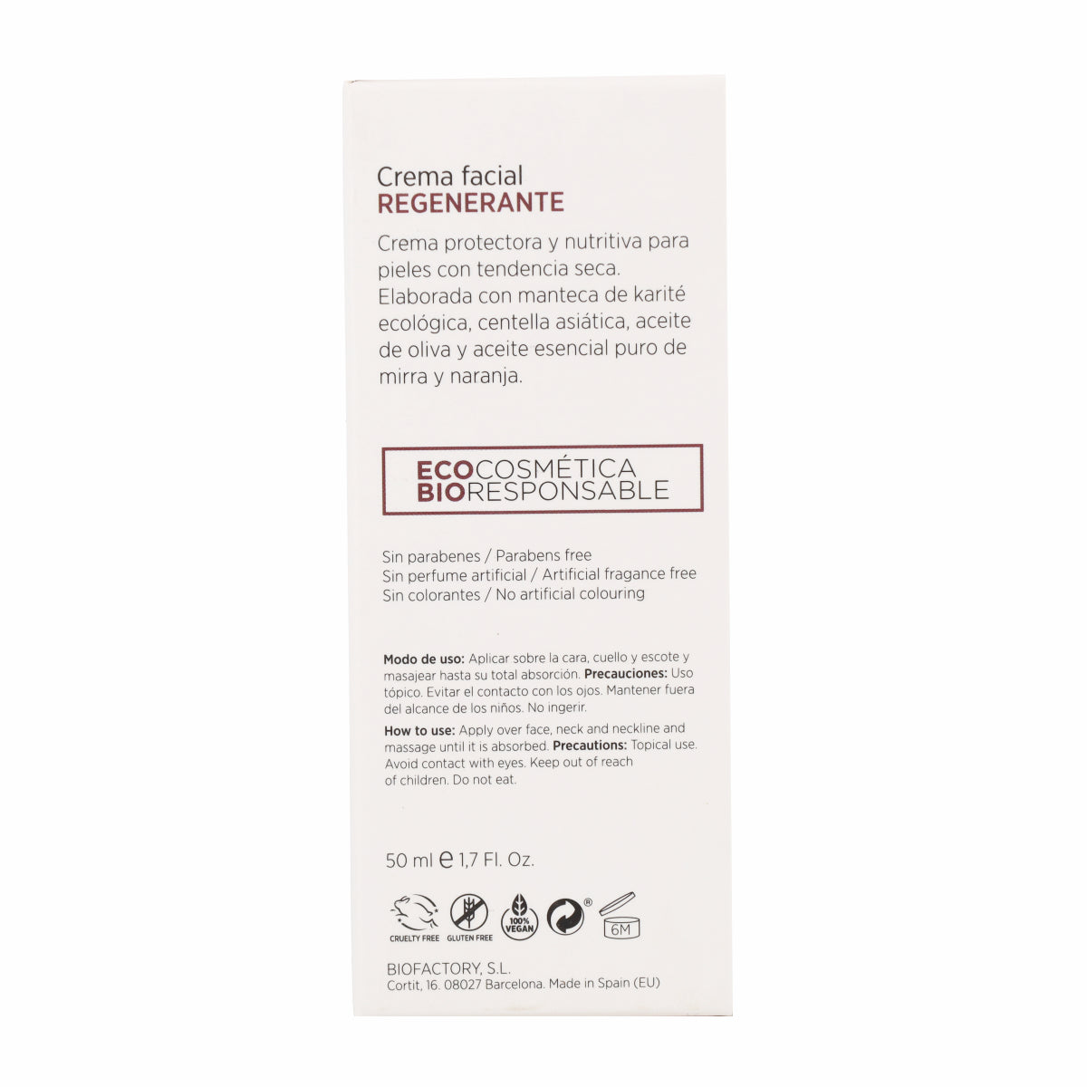 Regenerierende Sheabutter-Creme Mon 50 ml