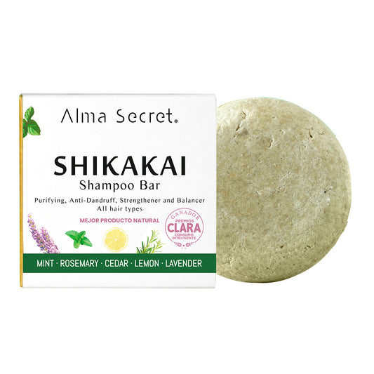 Festes Shampoo Shikakai (Haarausfall, Schuppen und Dermatitis) Alma Secret 85 g