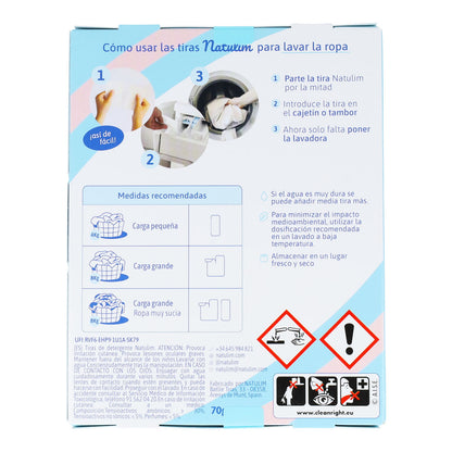 Pack 10x Eco Tiras de Lavar Floral, Natulim, 40 lavados