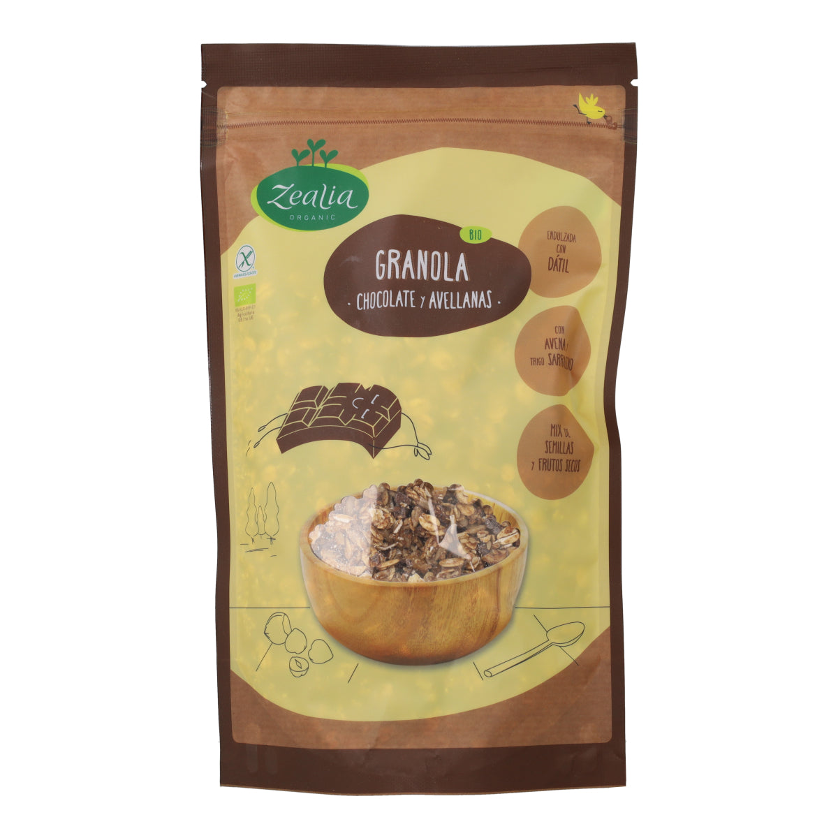Bio-Schokoladenmüsli glutenfrei Zealia 300 g