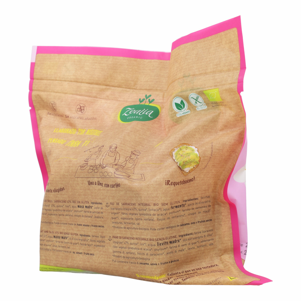 Vollkorn-Buchweizenbrot BIO glutenfrei Zealia 330 g