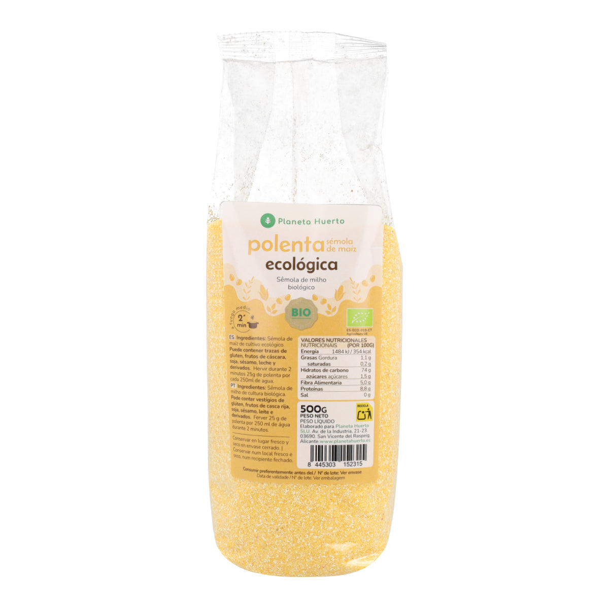 Instant-Polenta Maisgrieß ECO Planeta Huerto 500 g