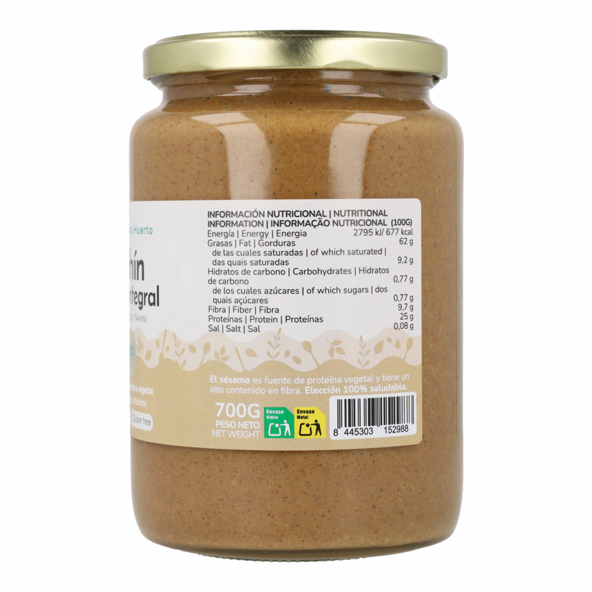Halbvollkorn-Tahini ECO Planeta Huerto