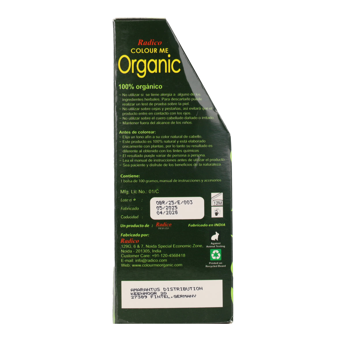 Pflanzliche Haarfarbe Braun Radico 100 g