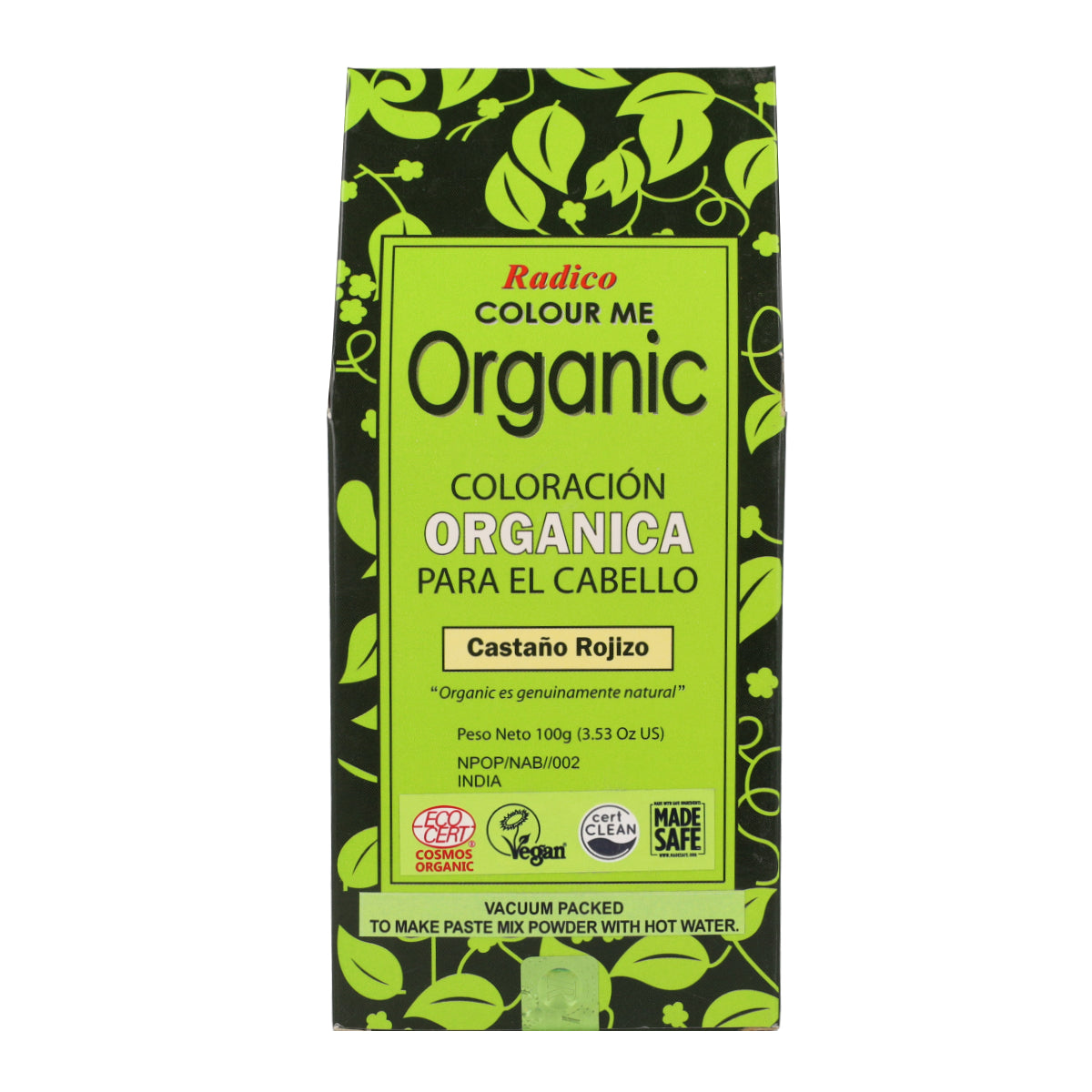 Pflanzliche Haarfarbe Rotbraun Radico 100 g