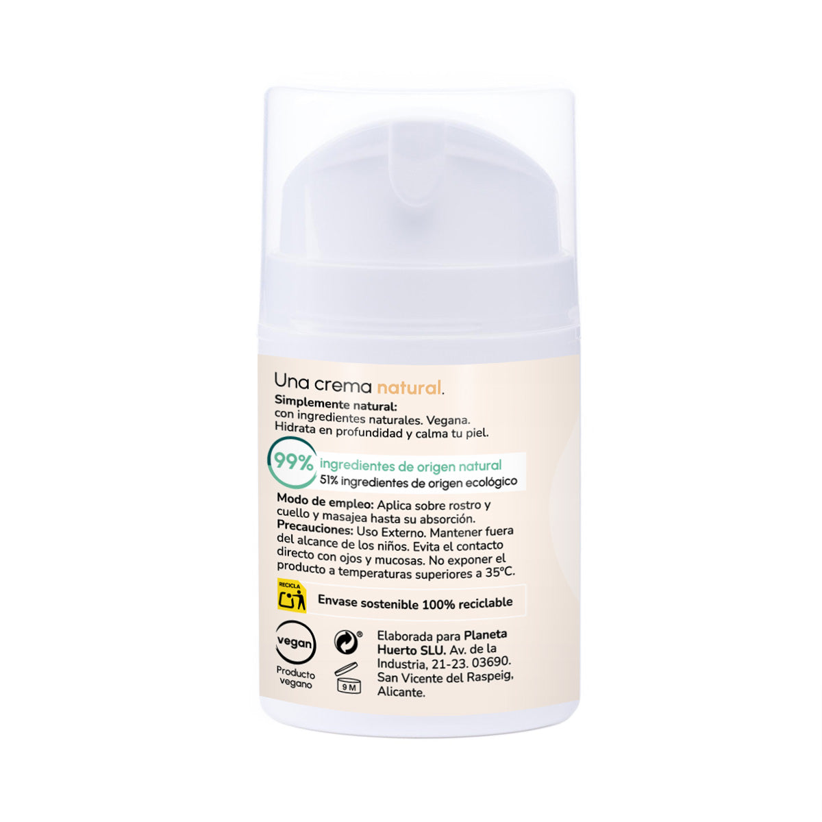 Pack cosmética hidratante facial + corporal Planeta Huerto