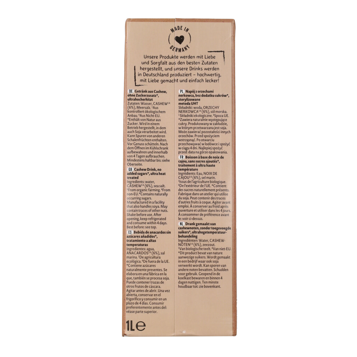 Bio-Cashew-Getränk Natumi 1 l