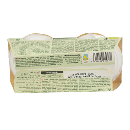 NaturGreen Dessert mit Mandeln und Kakao,  2 x 125 g