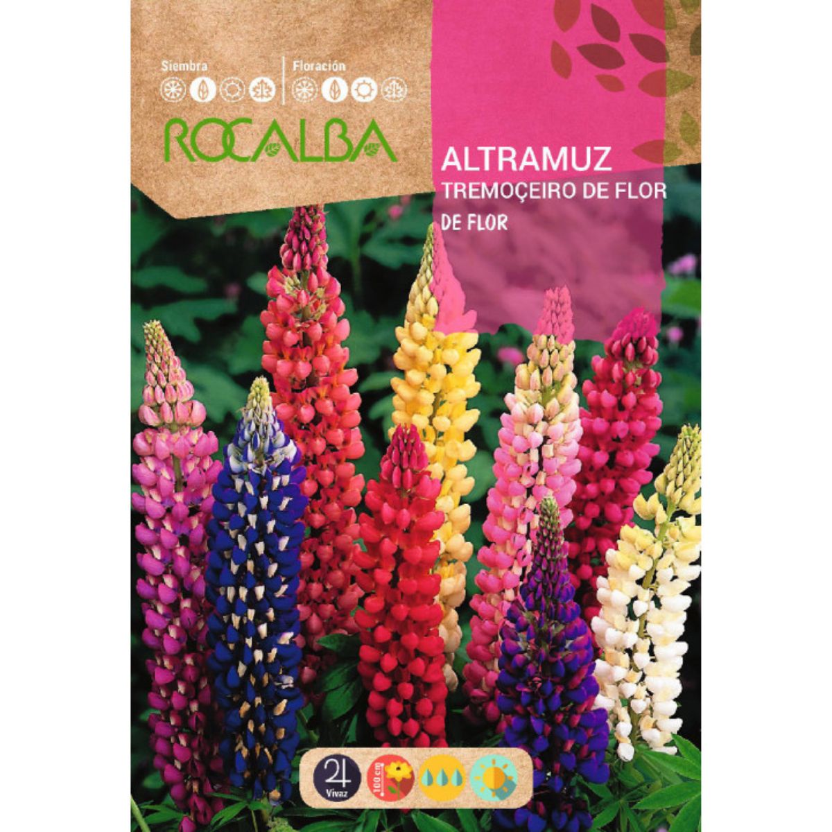 Semillas de Altramuz de flor, variado