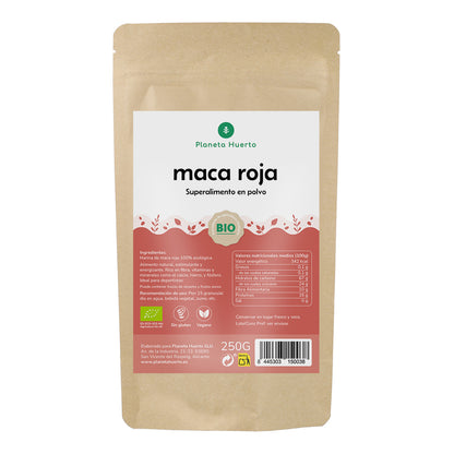 Maca roja en polvo ECO Planeta Huerto 250 gr