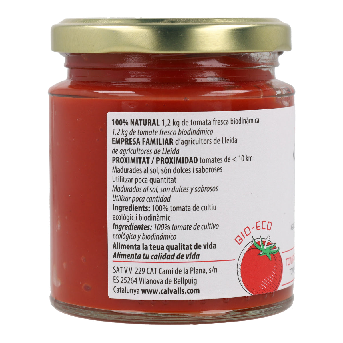 Tomatenkonzentrat ECO Cal Valls, 250 g