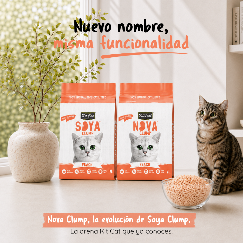 Kit Cat Arena Eco SoyaClump – Peach 7 l Katzenstreu