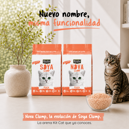 Kit Cat Arena Eco SoyaClump – Peach 7 l Katzenstreu