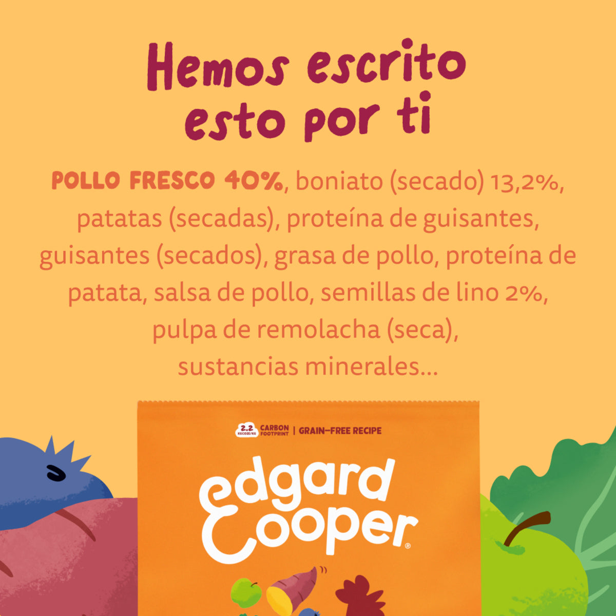 Hundefutter Freilandhuhn Edgard & Cooper 1 kg