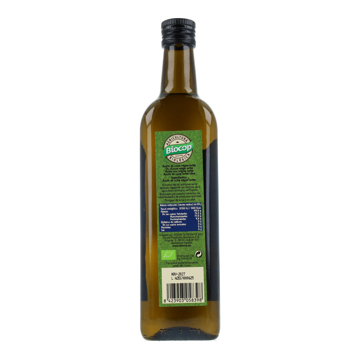 Natives Olivenöl extra Picual Bio Biocop 750 ml