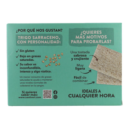 Leichte und knusprige Bio-Buchweizen-Toasts Santiveri 100 g