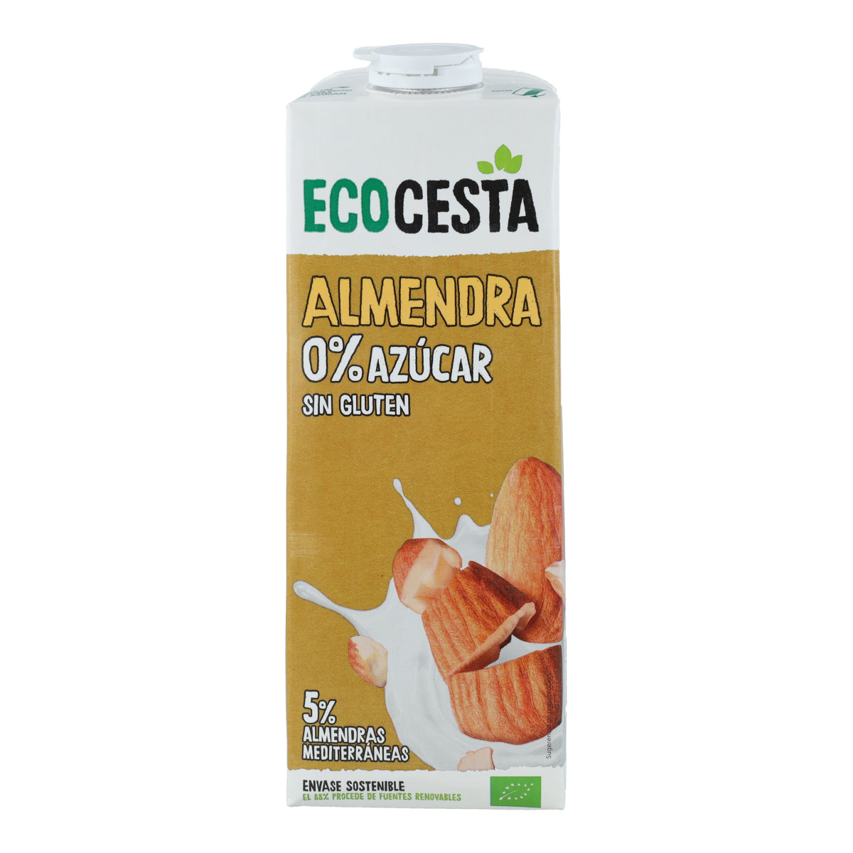 Bio-Mandelmilch 0 % Zucker, 1 l Ecocesta