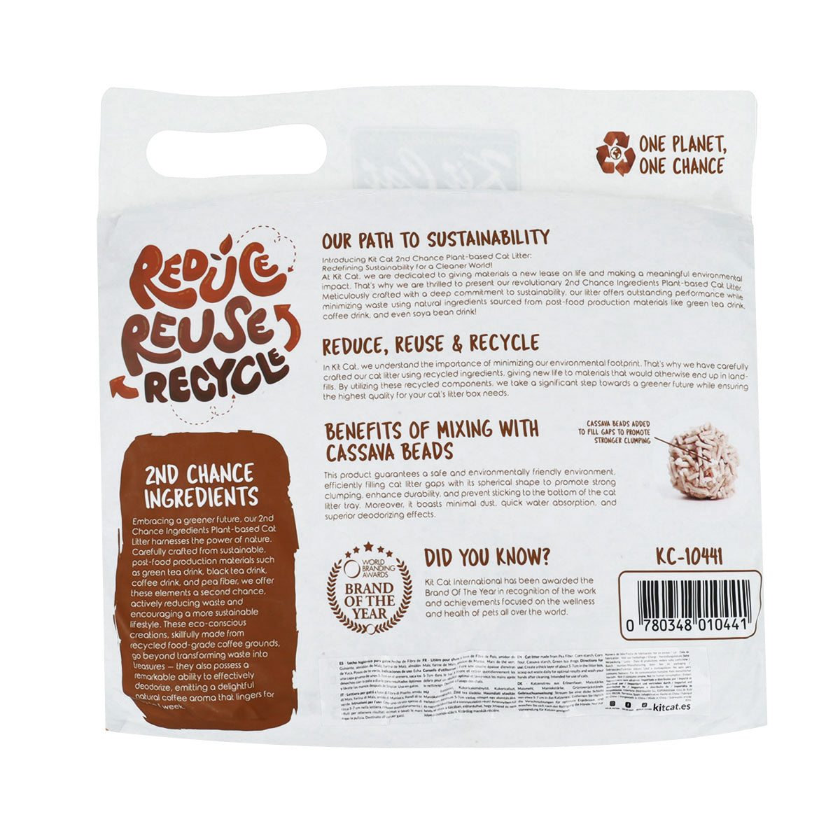 Kit Cat Arena Eco 2nd Chance – Kaffeebohnen (natürlich) 2,5 kg Kaffeebohnen, Erbsen und Maniok