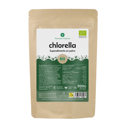Chlorella-Algenpulver ECO Planeta Huerto 200 g