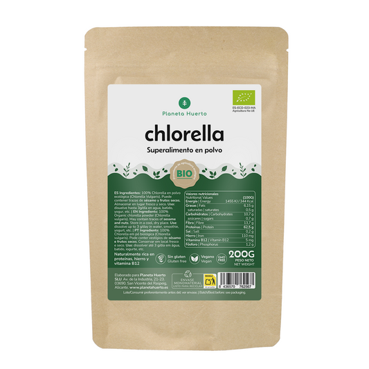 Chlorella-Algenpulver ECO Planeta Huerto 200 g