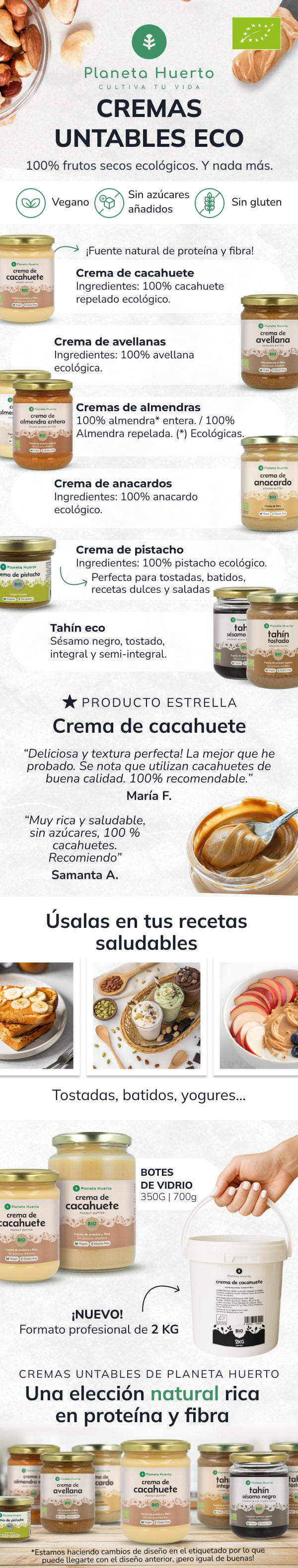 Weiße Mandelcreme ECO Planeta Huerto