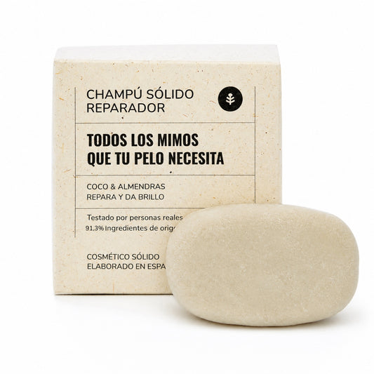 Planeta Huerto Kokosnuss und Mandel reparierende feste Shampoo 85 g