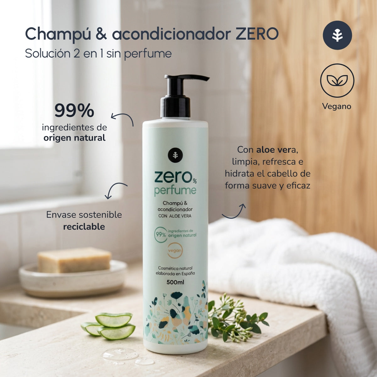 Shampoo und Spülung für normales Haar Planeta Huerto 500 ml