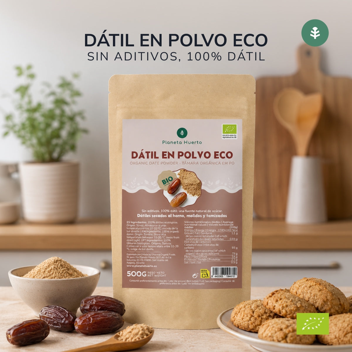 Dattelpulver Planeta Huerto 500 g