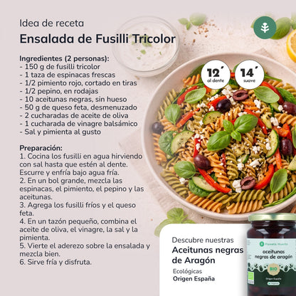 Fusilli dreifarbig ECO Planeta Huerto 500gr
