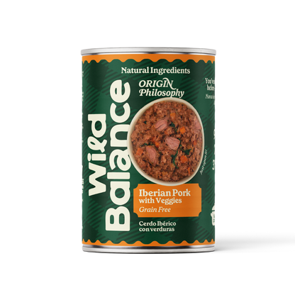 BARF-Dose mit Schweinefleisch und Gemüse für Hunde Wild Balance 400 g