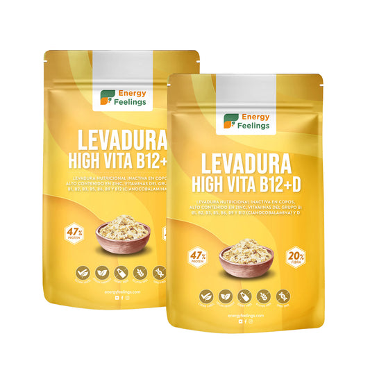2er-Pack Nährhefe mit hohem Vitamin-D-Gehalt Energy Feelings 1 kg