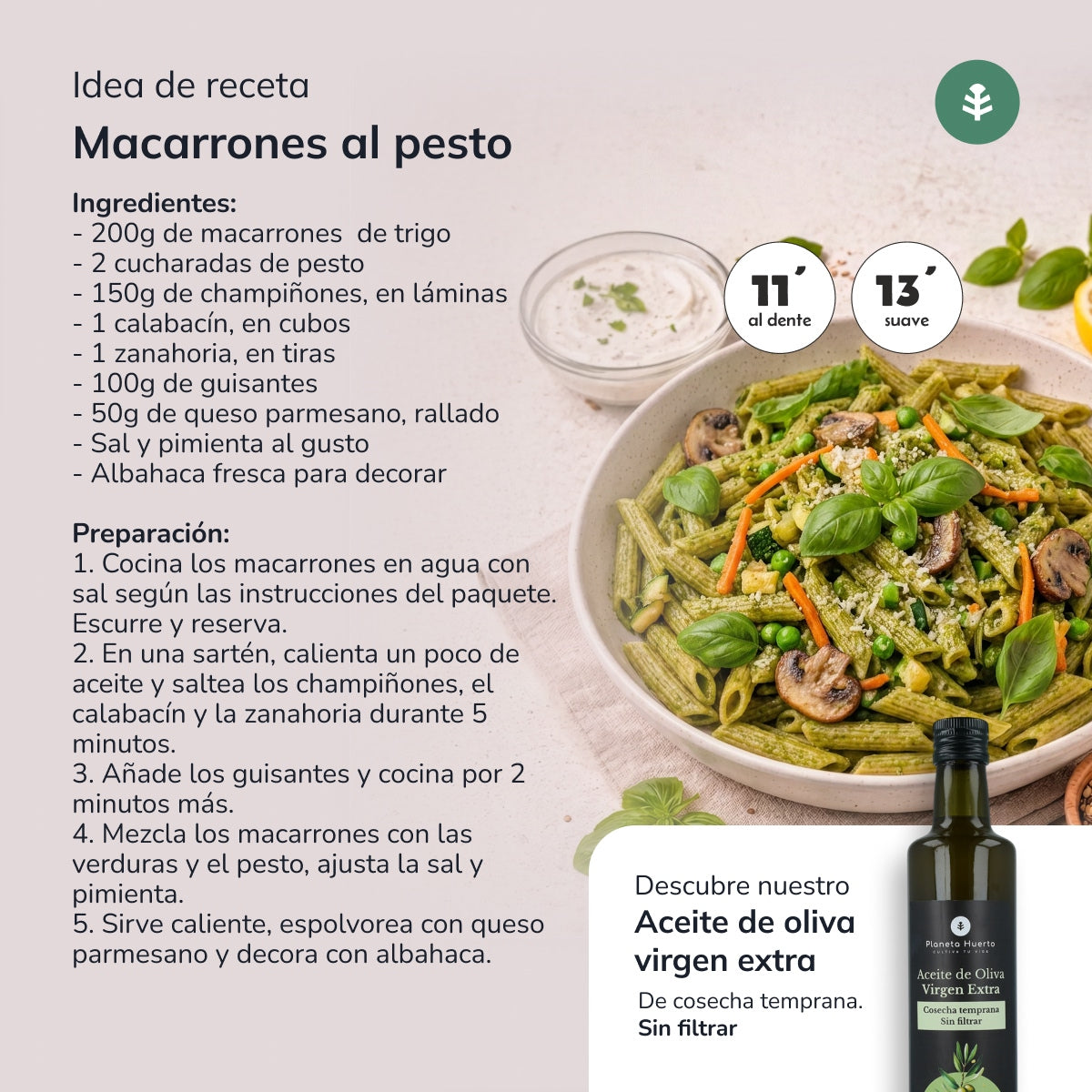 Weizenmakkaroni ECO Planeta Huerto 500gr