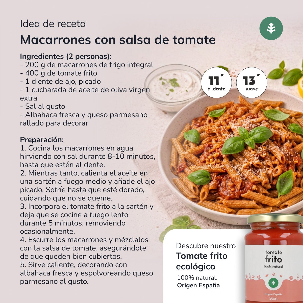 Vollkorn-Makkaroni ECO Planeta Huerto 5 kg