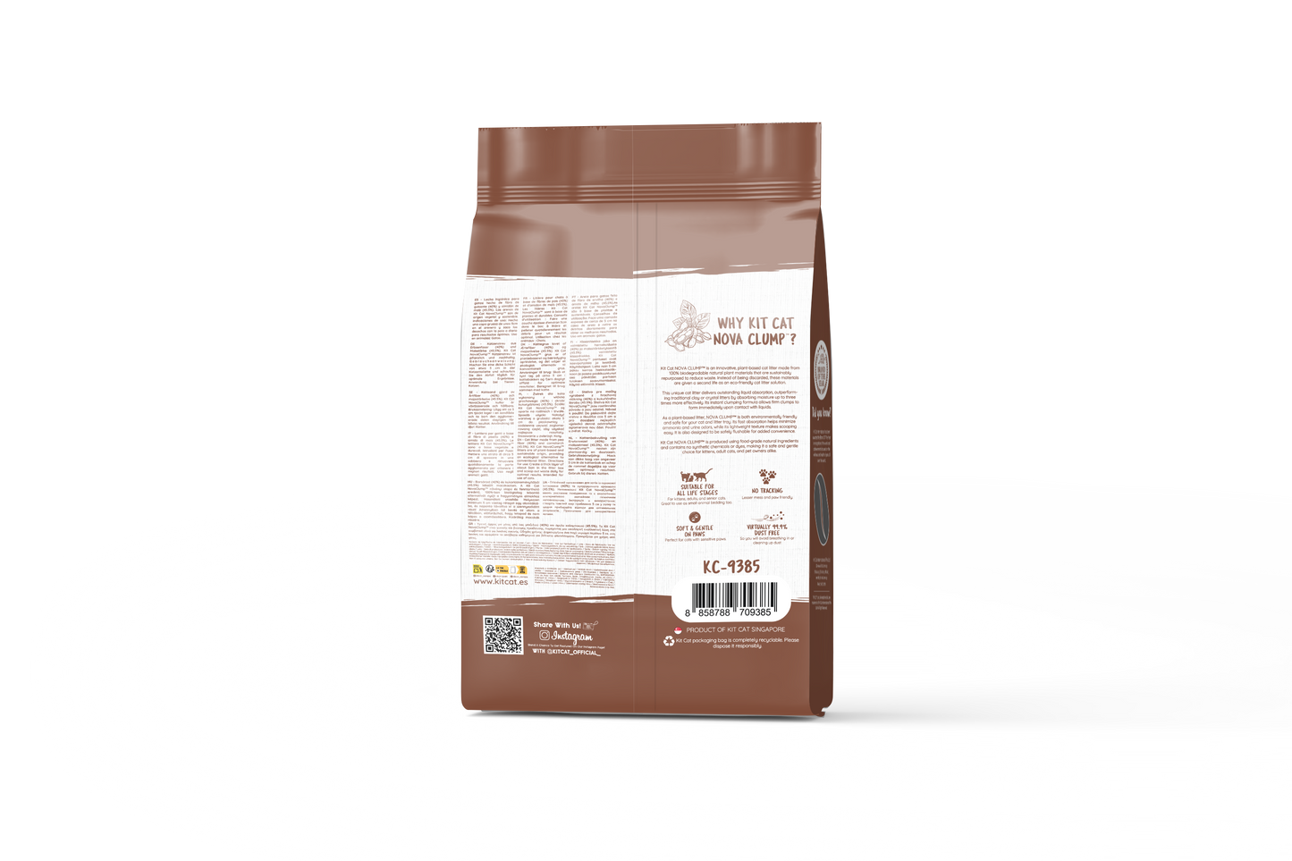 Kit Cat Arena Eco SoyaClump – Coffee 7 l Katzenstreu