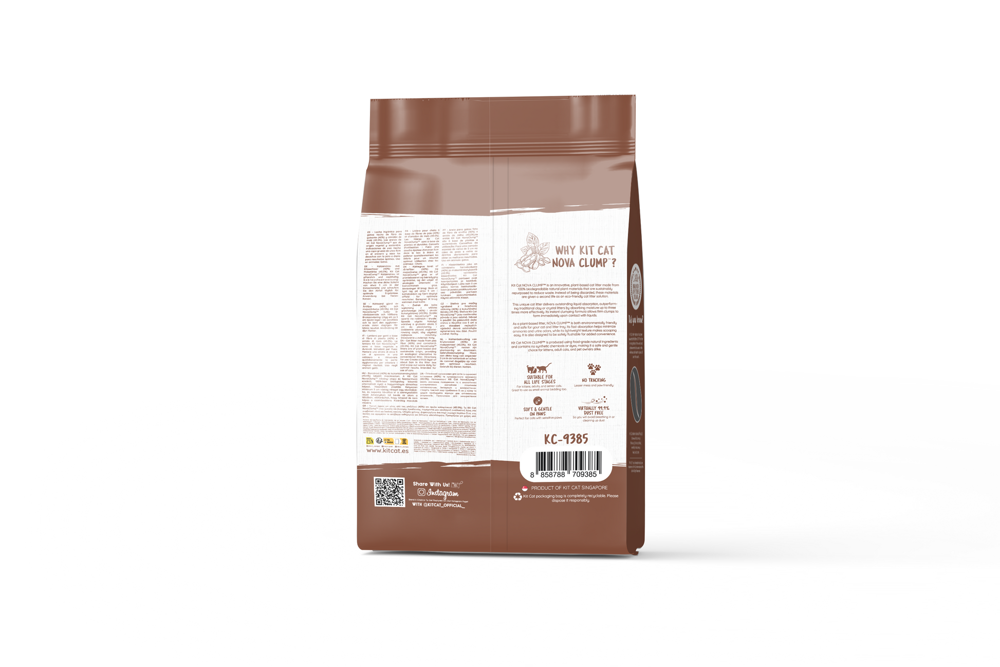 Kit Cat Arena Eco SoyaClump – Coffee 7 l Katzenstreu
