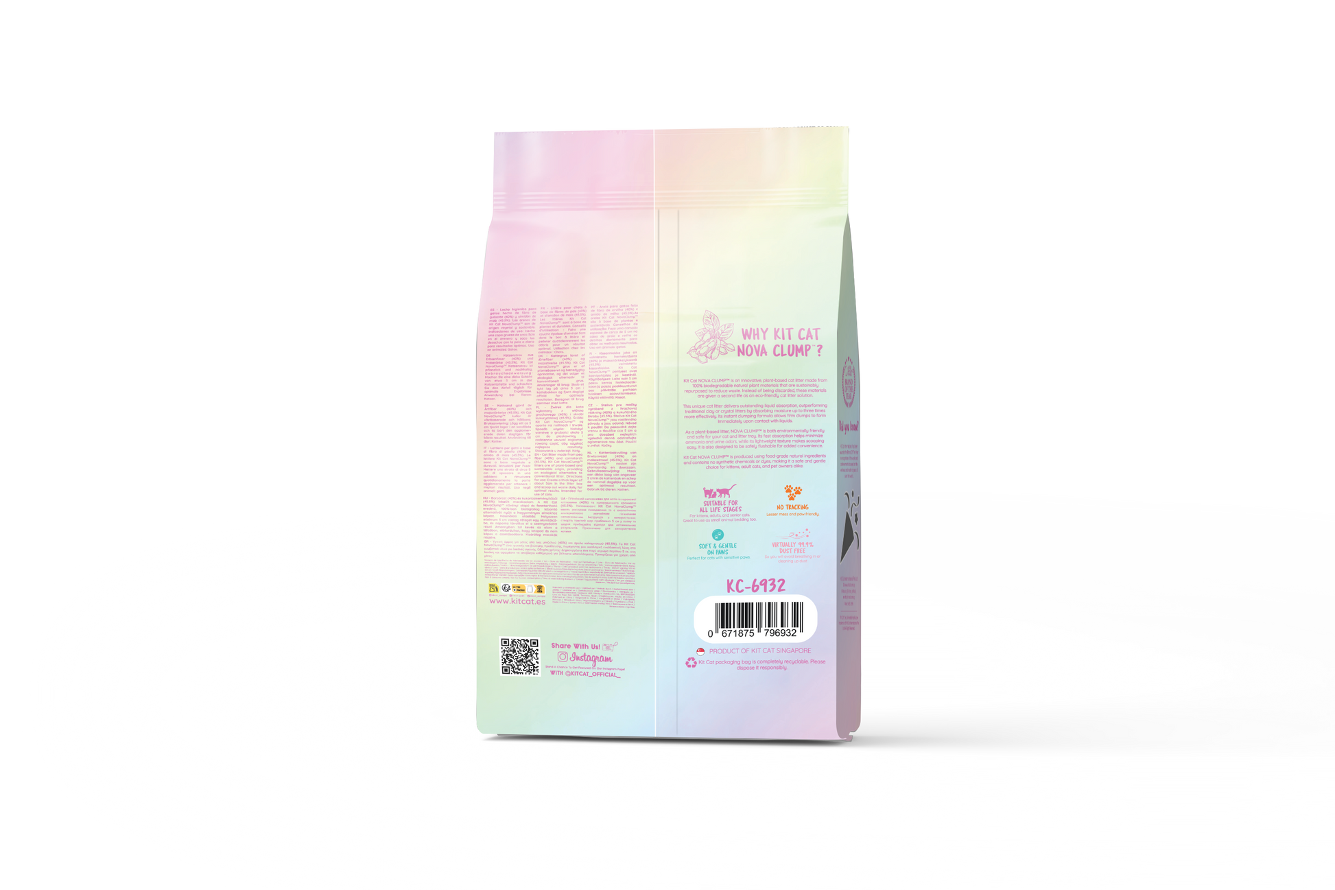 Katzenstreu-Set Eco SoyaClump – Confetti 7 l Katzenstreu