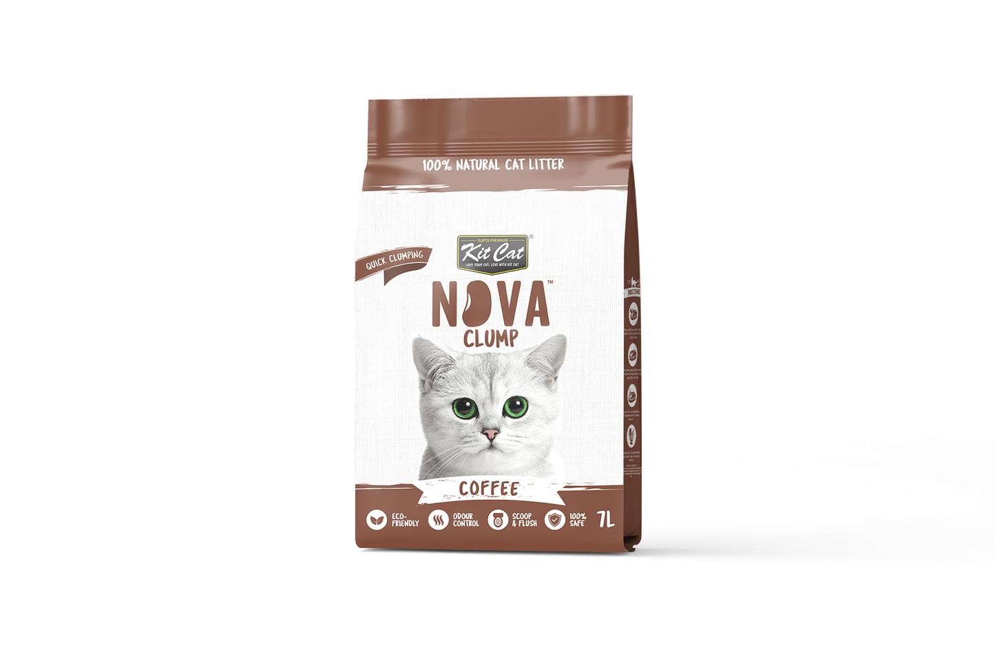 Kit Cat Arena Eco SoyaClump – Coffee 7 l Katzenstreu