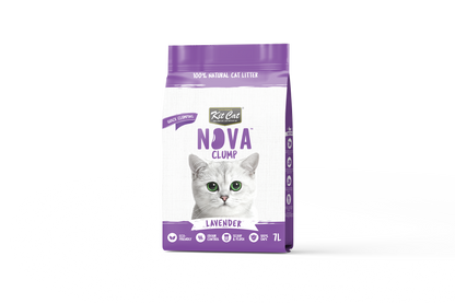 Katzenstreu-Set Eco SoyaClump – Lavendel 7 l Katzenstreu