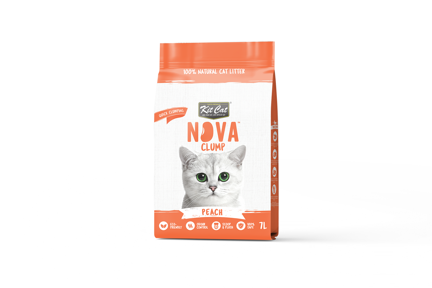 Kit Cat Arena Eco SoyaClump – Peach 7 l Katzenstreu