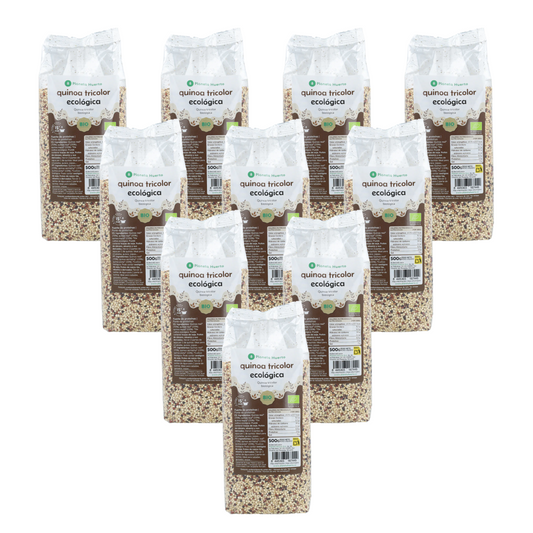 10er-Pack dreifarbige Quinoa ECO Planeta Huerto 500 g