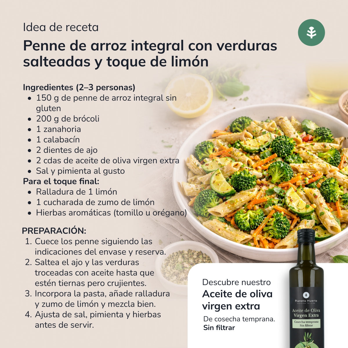 Glutenfreie Vollkorn-Reisnudeln ECO Planeta Huerto 500 g