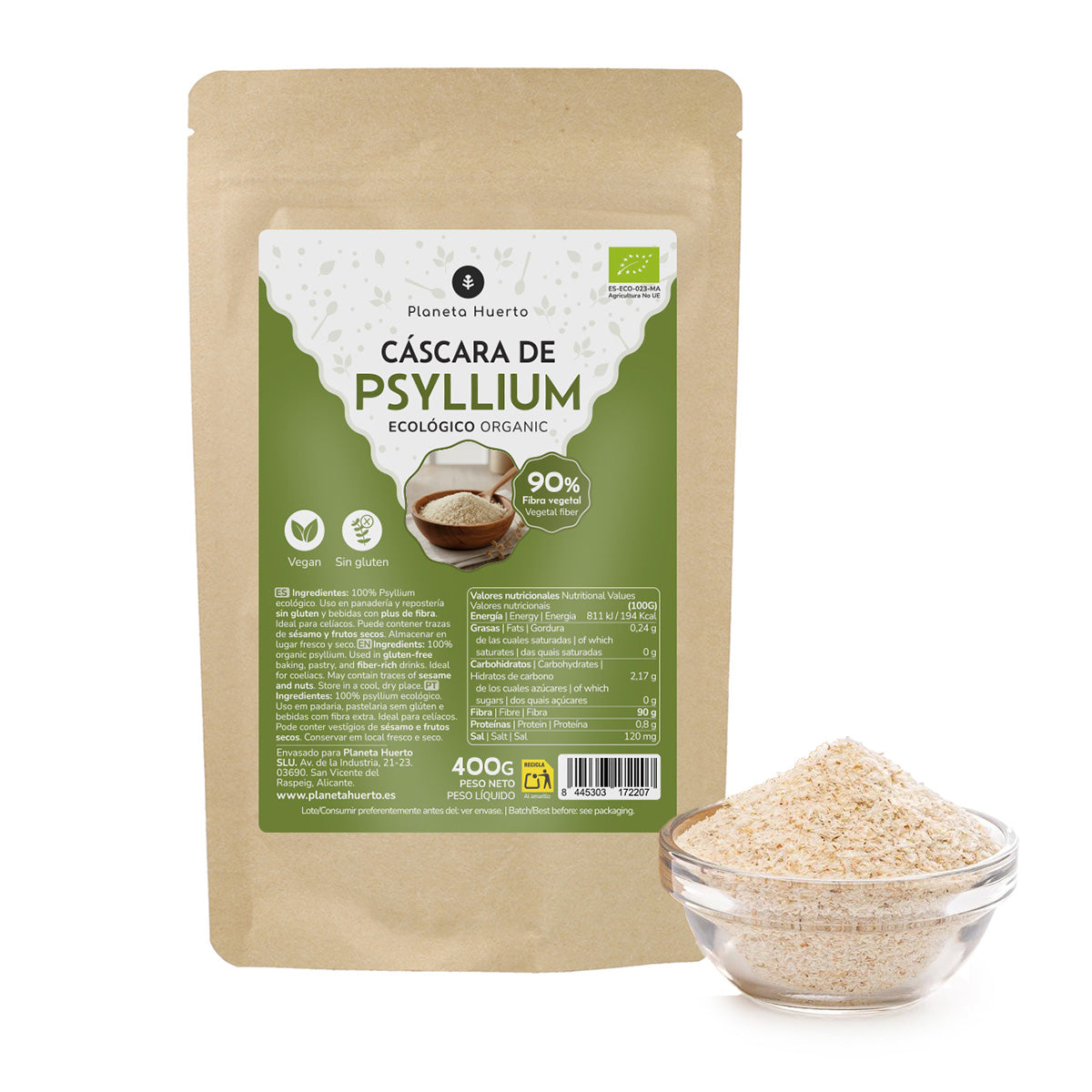 Flohsamenschalen ECO Planeta Huerto 400 g